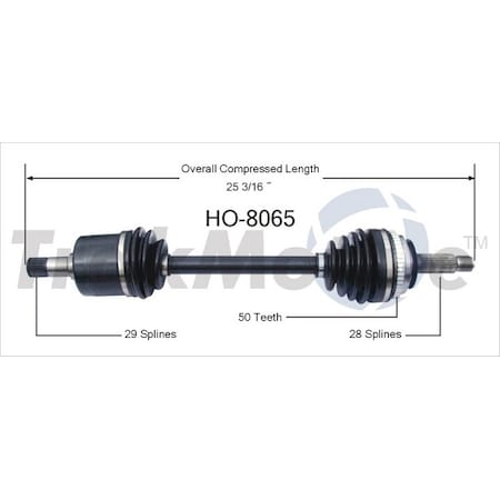 Surtrack Axle Cv Axle Shaft, Ho-8065 HO-8065